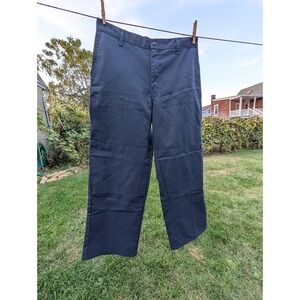 Dickies 80s Work Pants Double Knee Navy Blue Cotton Blend 34x30 Mens‎